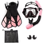 Jsjm - masque de plonge sous - marine professionnel 1 + 1 + 1, equipement avec lunettes hd anti - bue, ...