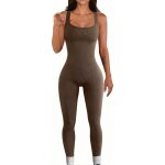 Jumpsuit femme combinaison moulante femme combinaison sans manches bodysuit col carré vetement de sport ... Jumpsuit femme combinaison moulante femme combinaison sans manches bodysuit col carré vetement de sport ...
