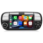 Junsun 7''carplay 2 + 32g autoradio pour fiat 500 2007 - 2015 gps swc navi wifi bt rds dab + 1280 * 720 ...