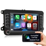 Junsun carplay 2 + 64g 7 zoll wifi autoradio gps navi bt pour golf passat seat jetta swc dab bluetooth ...