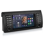 Junsun sono auto autoradio android 12 pour bmw 5er e39 7er e38 carplay 7  gps dab + wifi bluetooth android ...