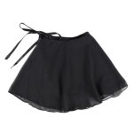 Jupe de danse pour femmes et filles, 1 pice, sangle a lacets, ourlet en mousseline de soie, tablier, ...