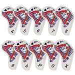 Juste en bois de golf pour cartes a jouer, conducteur de fairway, putter hybride, housse en fer, ensemble ...