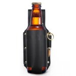 Juste de tasse en cuir vintage pour camping ou randonnée, sac a ceinture, taille réglable - type black ... Juste de tasse en cuir vintage pour camping ou randonnée, sac a ceinture, taille réglable - type black ...