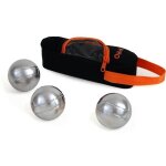 K - ro - triplette de p�tanque - 720g - boules bross�es et grav�es