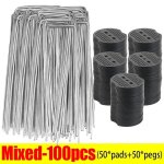 Kaapl - broches galvanisées robustes de type u, avec joints, agrafes de paysage, piquets de jardin, piquets ... Kaapl - broches galvanisées robustes de type u, avec joints, agrafes de paysage, piquets de jardin, piquets ...