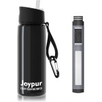 Kakyl - gourde filtrante eau non potable bouteille d'eau extrieure avec filtre 650 ml filtre a eau de ...