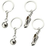 Kal - lot de 2 porte - cls football personnaliss en mtal mini ballon pied porte - cls cadeaux de ...