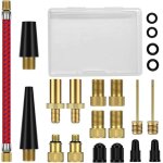 Kal - 21 pcs embout pompe velo, adaptateur de pompe a vélo embout de gonflage et adaptateur valve, adaptateur ... Kal - 21 pcs embout pompe velo, adaptateur de pompe a vélo embout de gonflage et adaptateur valve, adaptateur ...