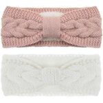 Kal - bandeaux pour cheveux, 2 pices bandeaux pour cheveux femme bandeau femme hiver serre bandeau cheveux ...