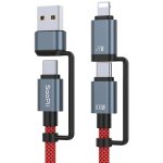 Kal - câble de charge multi - usb c 100w 5a 4 pieds avec lumière led pour le camping, câble de charge ... Kal - câble de charge multi - usb c 100w 5a 4 pieds avec lumière led pour le camping, câble de charge ...