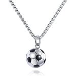 Kal - colliers pour homme, collier homme acier inoxydable, football collier homme argent, or, chaussures ...