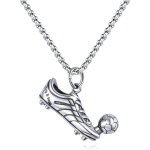 Kal - colliers pour homme, collier homme acier inoxydable, football collier homme argent, or, chaussures ...