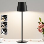 Kal - lampe de table led sans fil, 3 temprature de couleur, intensit variable, lampe de chevet tactile ...