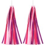 Kal - rubans guidon vélo, pompons colorés pour accessoires décoration guidon vélo pour filles, tricycles, ... Kal - rubans guidon vélo, pompons colorés pour accessoires décoration guidon vélo pour filles, tricycles, ...