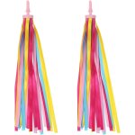 Kal - rubans guidon vélo, pompons colorés pour accessoires décoration guidon trottinette pour filles, ... Kal - rubans guidon vélo, pompons colorés pour accessoires décoration guidon trottinette pour filles, ...