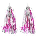 Kal - rubans guidon vélo, pompons colorés pour guidon trottinette, accessoires décoration pour filles, ... Kal - rubans guidon vélo, pompons colorés pour guidon trottinette, accessoires décoration pour filles, ...