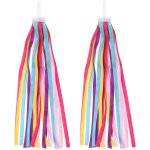 Kal - rubans de vélo, pompons colorés pour guidon de trottinette, accessoires de décoration pour filles ... Kal - rubans de vélo, pompons colorés pour guidon de trottinette, accessoires de décoration pour filles ...