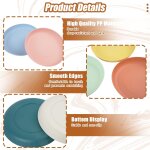 Kalanka - 10 pièces assiette plastique reutilisable, assiettes plates avec 10 fourchettes a fruits, vaisselle ... Kalanka - 10 pièces assiette plastique reutilisable, assiettes plates avec 10 fourchettes a fruits, vaisselle ...