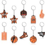 Kalanka - 10 x porte - cl�s basketball cadeaux gar�on, basketball party cadeaux d'anniversaire pour enfants, ...