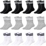 Kalanka - lot de 12 paires de chaussettes de tennis en coton pour enfants garons et filles