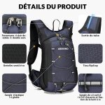 Kalanka - 15l sac a dos vélo avec poche d'eau 2l sac a dos d'hydratation ultra - léger respirable imperméable ... Kalanka - 15l sac a dos vélo avec poche d'eau 2l sac a dos d'hydratation ultra - léger respirable imperméable ...