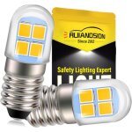 Kalanka - lot de 2 ampoules led e10 4, 5 v - 6 v - culot a vis e10 - ampoules led 2835 8smd - jaunes ...
