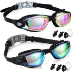 Kalanka - lot de 2 lunettes de natation pour enfants de 3 a 15 ans, verres pour sports nautiques, cadeaux ...