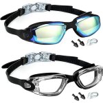 Kalanka - lot de 2 lunettes de natation pour enfants, gar�ons, filles, junior, protection uv, anti - ...