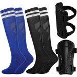 Kalanka - lot de 2 paires de chaussettes de football avec protge - tibias pour enfants de 6 a 13 ans, ...