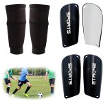 Kalanka - 2 paires de protge tibia foot ¿ avec poche d'insertion optimise ¿ embouts antidrapants ...