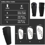 Kalanka - 2 paires protge - tibias de football pour enfants et hommes - avec manches antidrapantes, ...