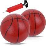 Kalanka - lot de 2 petites balles de basket - ball pour enfants - petit ballon de basket gonflable miniature ...