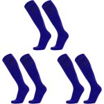 Kalanka - lot de 3 paires de chaussettes de football respirantes pour enfants de 5 a 12 ans - bleu, bleu, ...