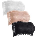 Kalanka - 3 pi�ces tube top - bandeau poitrine dentelle - brassiere dentelle femme - a assortir a une ...