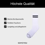 Kalanka - lot de 4 paires de chaussettes de sport en coton bio - chaussettes de sport avec rayures - ...