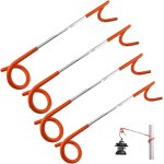 Kalanka - 4 pi�ces lanterne en forme de s crochet, crochet de lanterne pour camping, crochets de lampe ...