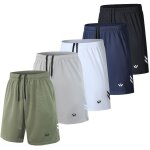 Kalanka - lot de 5 shorts de sport pour homme avec poches et taille elastique, séchage rapide, shorts ... Kalanka - lot de 5 shorts de sport pour homme avec poches et taille elastique, séchage rapide, shorts ...