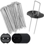 Kalanka - lot de 50 + 50 rondelles tampons pour membrane anti - mauvaises herbes (150 x 40 mm, Ø 2, ... Kalanka - lot de 50 + 50 rondelles tampons pour membrane anti - mauvaises herbes (150 x 40 mm, Ø 2, ...