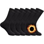 Kalanka -  6, 12 packs mens winter thermal socks breathable and anti - sweat boot work socks hike outdoor ...