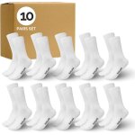Kalanka - lot de 6 paires / 10 paires de chaussettes de tennis blanches pour homme et femme en coton ...