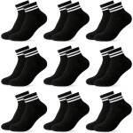 Kalanka - lot de 9 paires de chaussettes de tennis en coton elastique pour garçons et filles Kalanka - lot de 9 paires de chaussettes de tennis en coton elastique pour garçons et filles