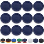 Kalanka - assiettes en plastique 12 pices 25cm, eur bleu plates rutilisables, assiettes a salade, bols ...