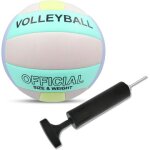 Kalanka - ballon de volleyball de plage taille officielle 5 - balles de volleyball souples avec pompe ...