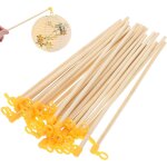 Kalanka - b�tons de lanterne en bois avec poign�e kit de 140 pi�ces pour fabrication de lanternes diy ...