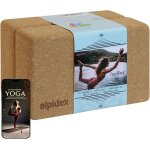 Kalanka - bloc de li�ge yoga brique lot de 2 y compris un e - book avec 100 exercices ecologique et durable ...
