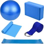 Kalanka - blocs de yoga kits de yoga lot de 5 bande elastique fitness bande de r�sistance elastique musculatio ...