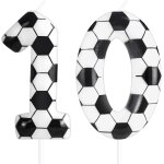 Kalanka - bougie de gâteau d'anniversaire sur le thème du football - numéro 10 - fournitures de décoration ... Kalanka - bougie de gâteau d'anniversaire sur le thème du football - numéro 10 - fournitures de décoration ...