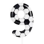Kalanka - bougie de gâteau d'anniversaire sur le thème du football - numéro 9 - fournitures de décoration ... Kalanka - bougie de gâteau d'anniversaire sur le thème du football - numéro 9 - fournitures de décoration ...