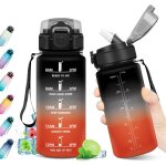 Kalanka - bouteille sport 500ml, gourde réutilisable, gourde motivation sans bpa, gourde sport avec paille, ... Kalanka - bouteille sport 500ml, gourde réutilisable, gourde motivation sans bpa, gourde sport avec paille, ...